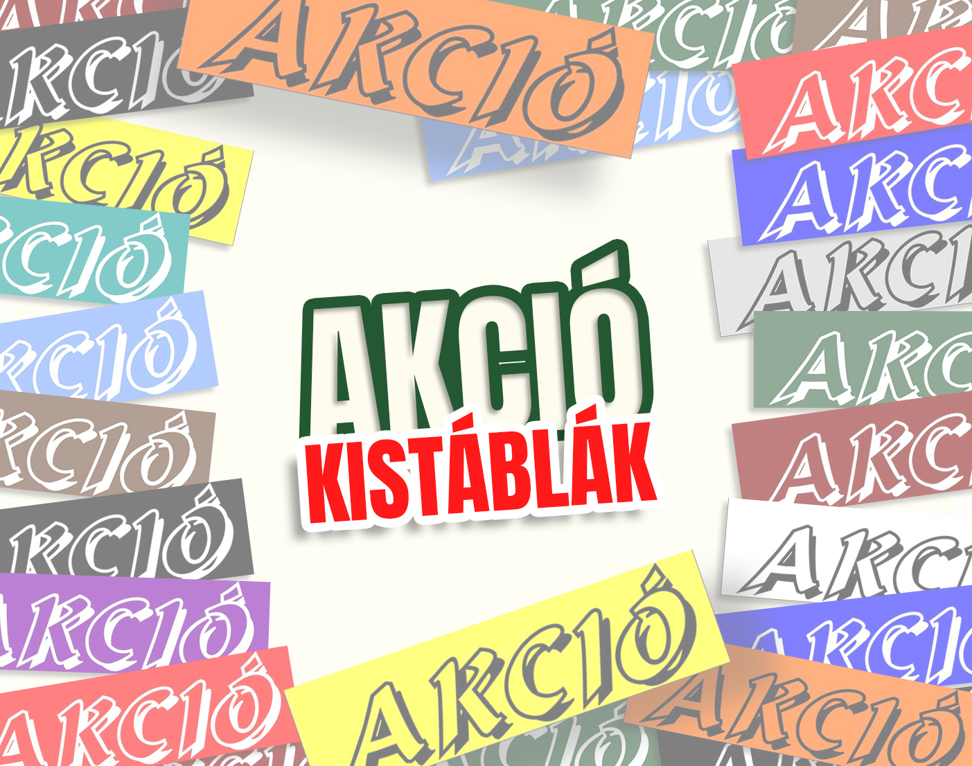Akciós kis tábla