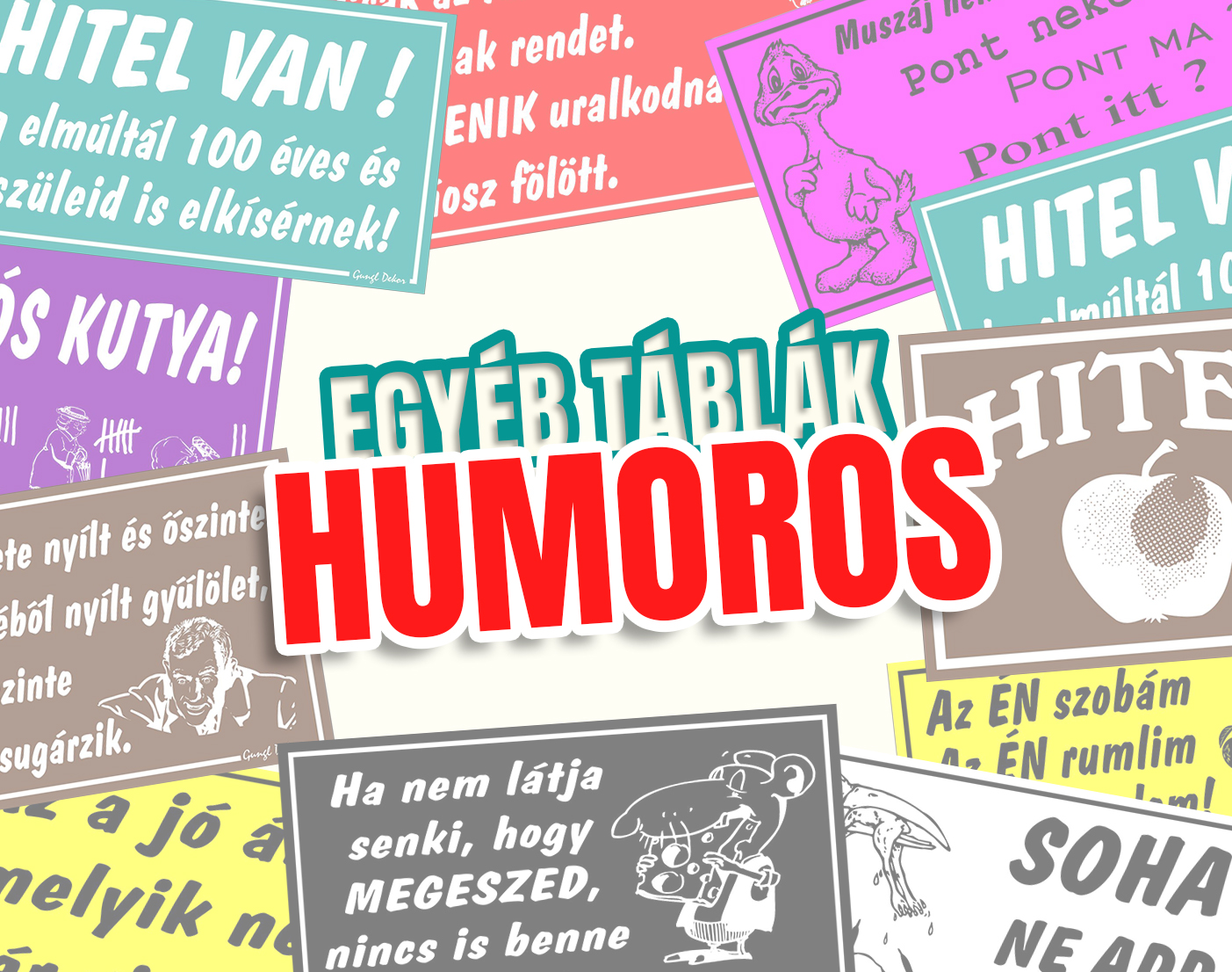 Egyéb táblák humoros