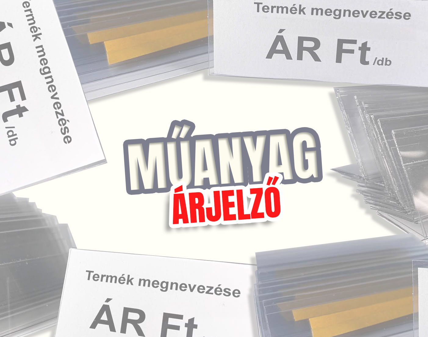 Műanyag árjelzők