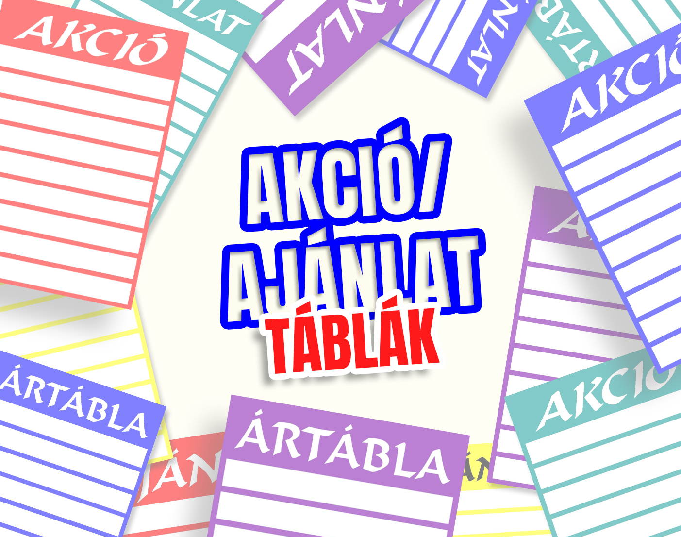 Akció-Ajánlat /nagy 9-es/ + 1 cs.papír