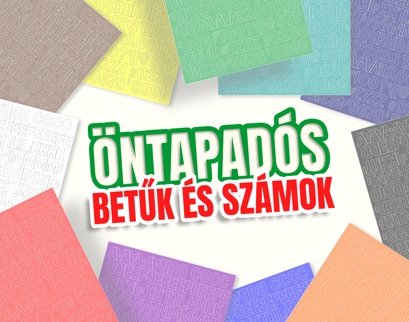 öntapadós betűk (1-5cm)