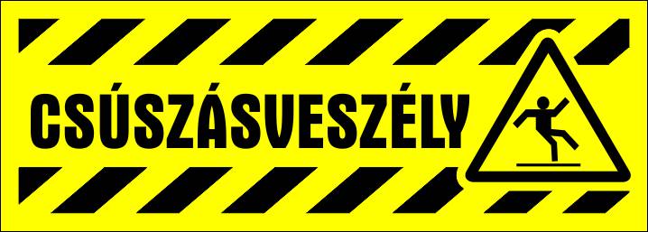 Csúszásveszély MATRICA "A"