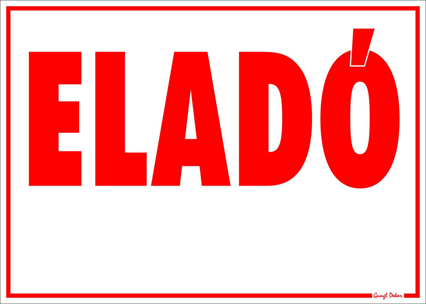 Eladó TÁBLA