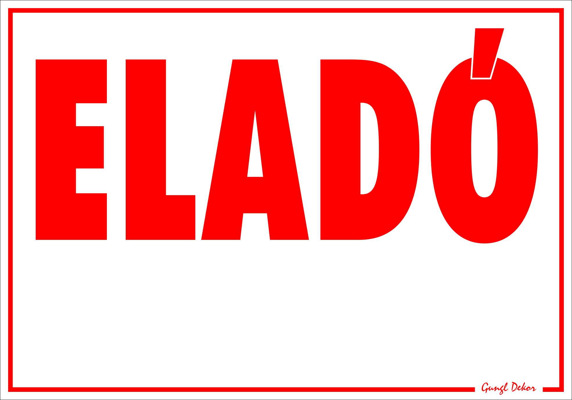 Eladó NAGY TÁBLA