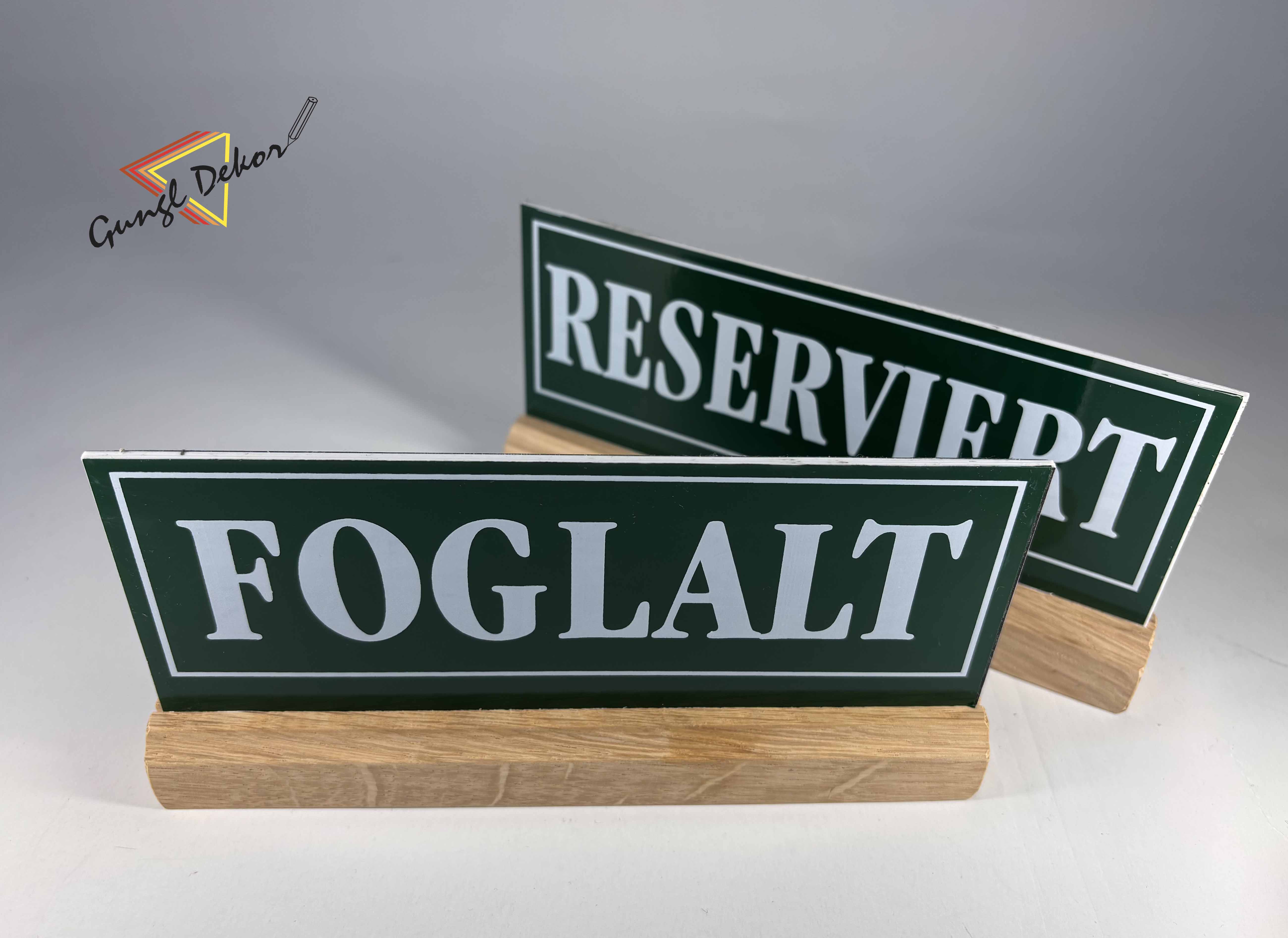 Foglalt - Reserviert fatalpas kétoldalas tábla