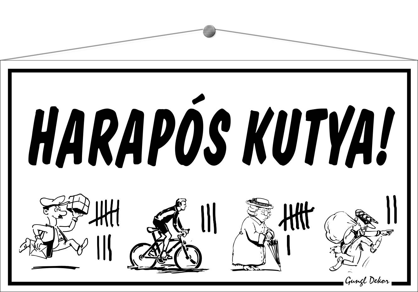 Harapós kutya! HUMOROS TÁBLA