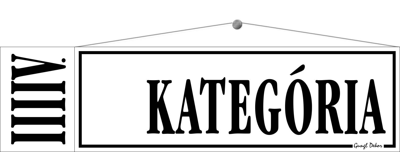 Kategória TÁBLA