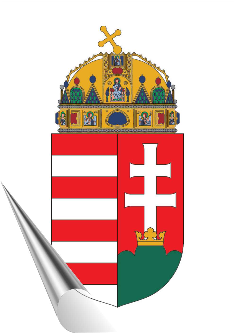 Magyar címer MATRICA "D"