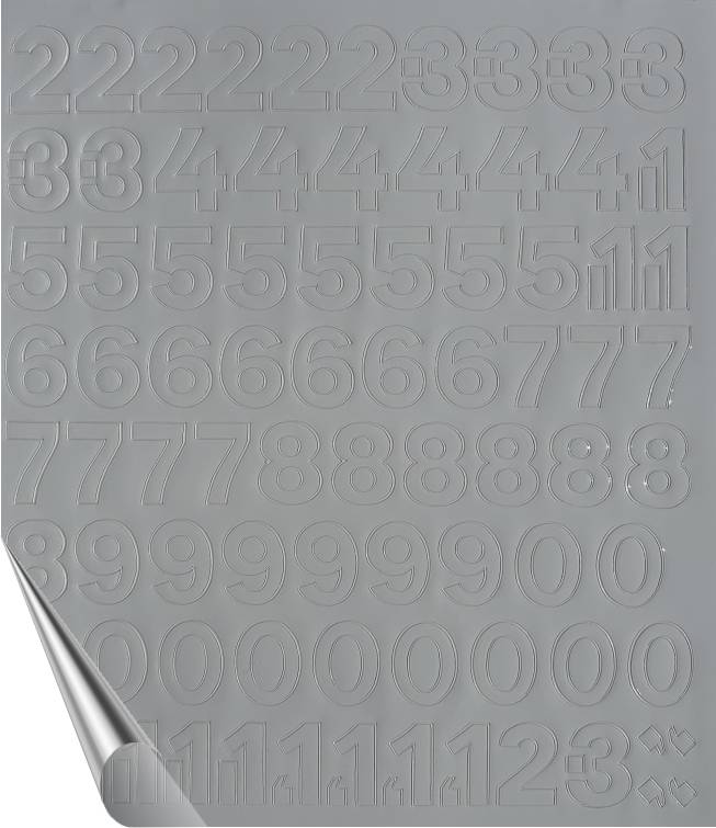Öntapadós számok - 2cm MATRICA