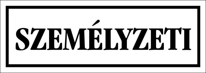 Személyzeti MATRICA "A"