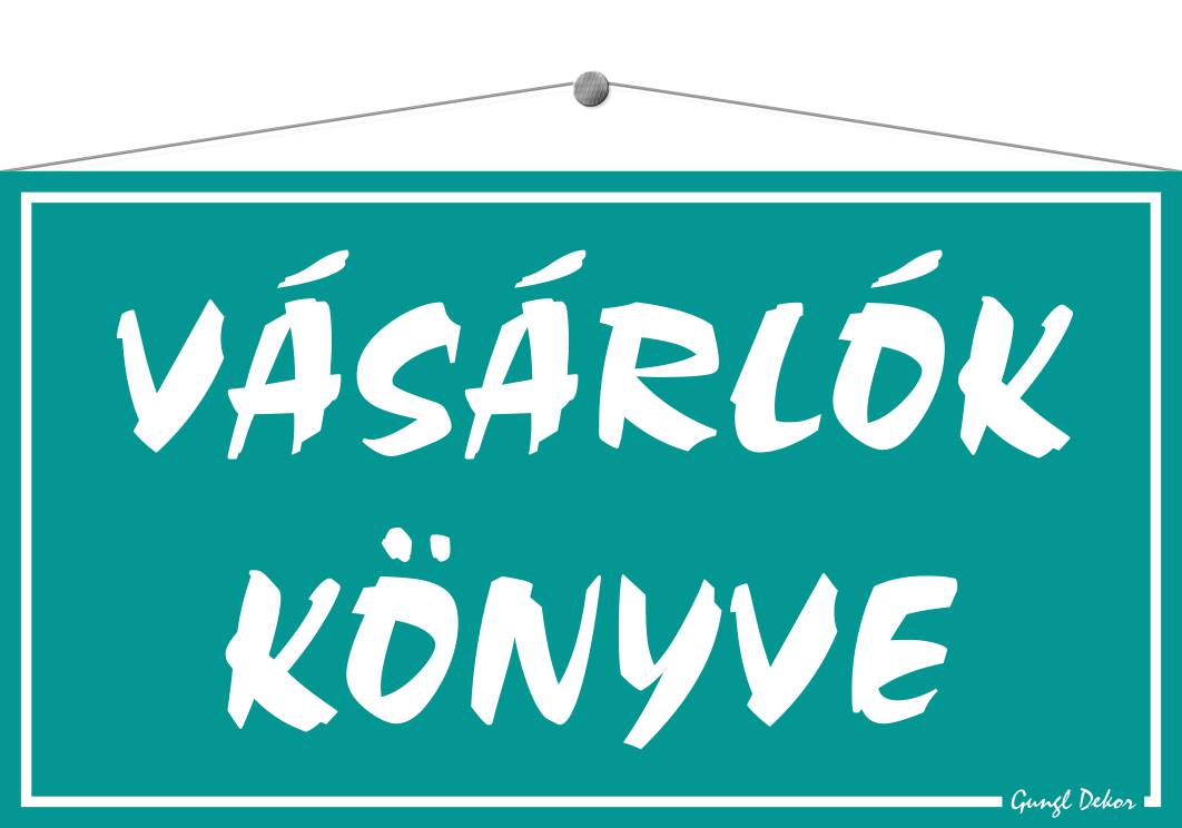 Vásárlók könyve TÁBLA