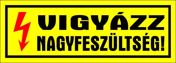 Vigyázz nagyfeszültség! MATRICA "A"